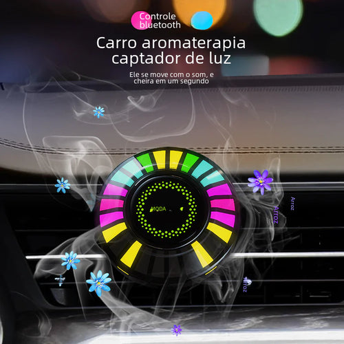 3D RGB Music Sync Car Light with Aroma